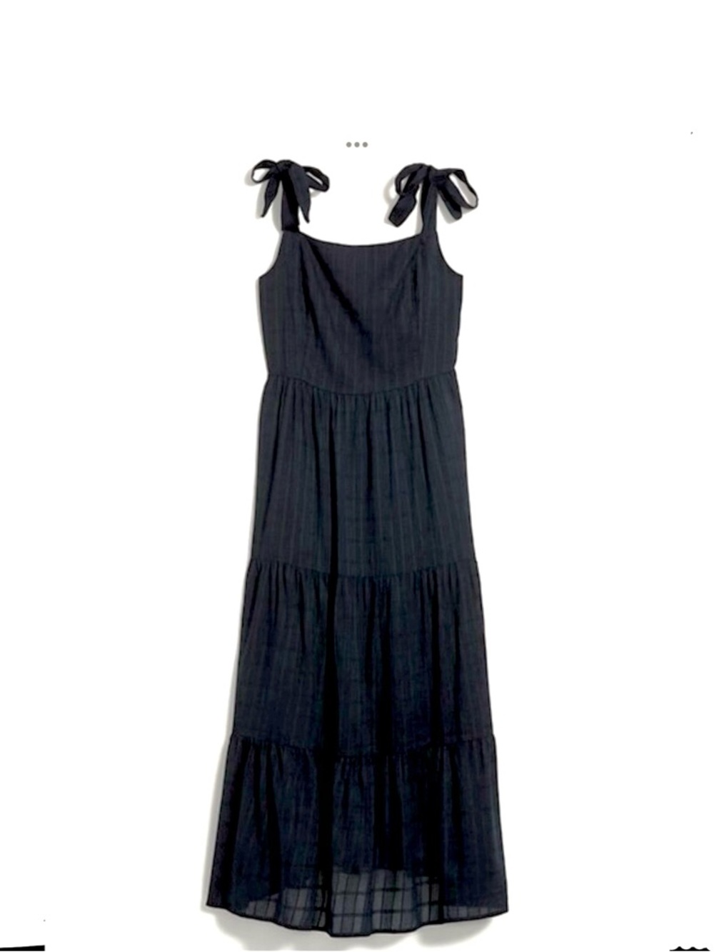 Black Tie Strap Maxi Sundress